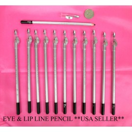 LOT OF 36--Black Eyeliner Pencil  With Sharpner cosmetic -EP72B