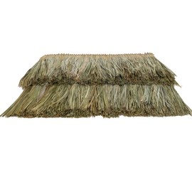 Backyard X-Scapes Tahitian Thatch Panel Palapa Cover Tiki Bar Roof Grass Tiki Thatch Roofing Panel 24 in H x 36 in L (2-Pack)