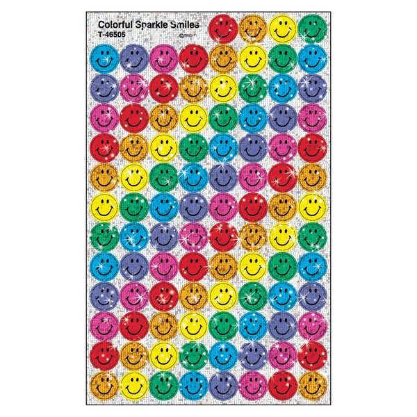 Trend T-46505 Reward Stickers, Sparkling, Smile, Colorful, 400 Sheets