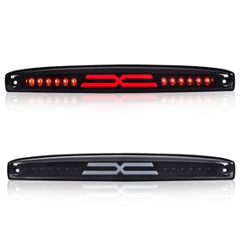 PIT66 LED 3rd Brake Light, Compatible with 2003-2006 Dodge Ram 2500 3500 X Type Led Bar High Mount Stop Light Rear Tail Cargo Lamps Clear Lens Black Housing