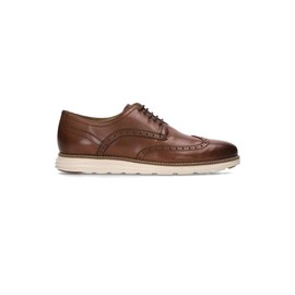 Cole Haan mens Original Grand Shortwing Oxford, Woodbury Leather/Ivory, 8.5 Wide US