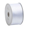 Caspari Solid White Satin Wired Ribbon - 27 Foot Spool
