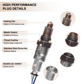 Oxygen O2 Sensor Upstream Downstream Fits for Honda Civic 2016 2017 2018 2019 2020 1.5L L4, for Honda CR-V 2017 2018 2019 2020 1.5L L4 - O2 Sensors Replace 234-5724 234-8027 Set of 2