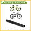 BULLSPANN Universal 25.4x200mm Black Motorcycle Seatpost Durable Motorcycle Saddle Post