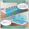 2 Pack 4x10 Vent Deflectors, Adjustable Floor Register, Air Vent