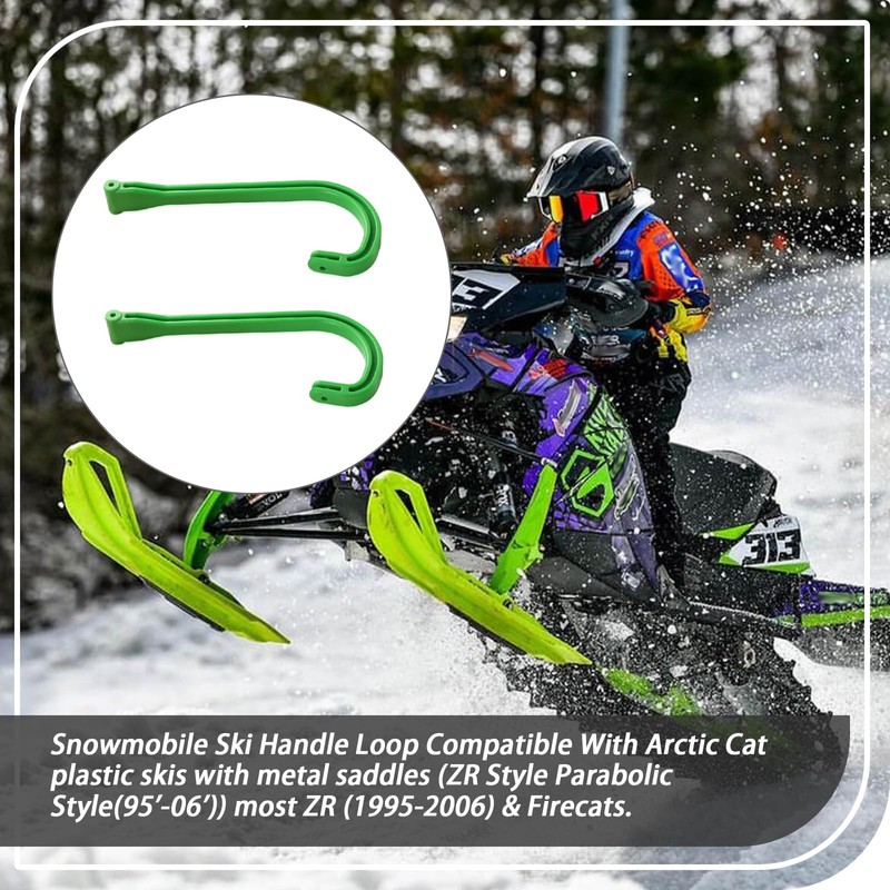 XTPTFABS 3639-781 Snowmobile Ski Loops Handles Set Compatible with Arctic