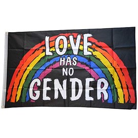 Flaggenfritze® Flag Rainbow Love Has No Gender 90 x 150 cm