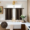 XTMYI Brown Curtains 36 Inch Length for Bathroom Shower Window
