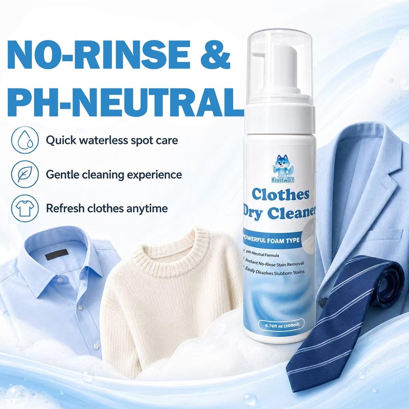 Clothes Dry Cleaner,Phosphate-Free Stain Remover,Travel-Friendly