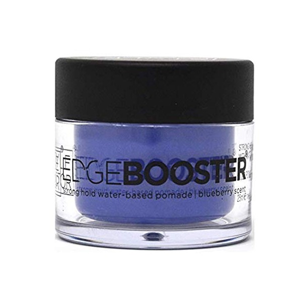 Style Factor Mini Edge Booster Strong Hold Hair Pomade Color Travel Size 0.85oz (Blueberry)