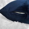 Set of 2 Luxton Velvet Square Cushion Covers Indigo Blue,