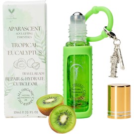 Aceite hidratante y reparador para cutículas de eucalipto tropical Aparascent: suero fortalecedor y para el crecimiento de las uñas con C