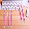 Lragvtbk 6 Pcs Blue Ink Ballpoint Pen with Stylus Tip
