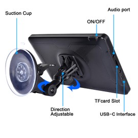 Car GPS Navigation GPS Navigation for Truck & RV & Car, Driver Alerts, Turn-by-Turn Directions, 2025 Map with Free UpdateMap