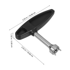 KOMBIUDA Tools Shoes Spike Wrench Plastic Handle Black Long Pegs Cleat Removal Tool