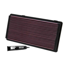 K&N Filtro de aire del motor: aumenta la potencia y el remolque, lavable, de alta calidad, filtro de aire de repuesto: compatible con Jeep Cherokee 1996-2001, 33-2122