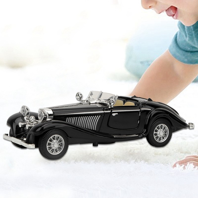 Vintage Child Kid High Simulation Sound Light Pull Back Car