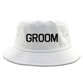 Kings Of NY The Groom Bachelor Party Bucket Hat White