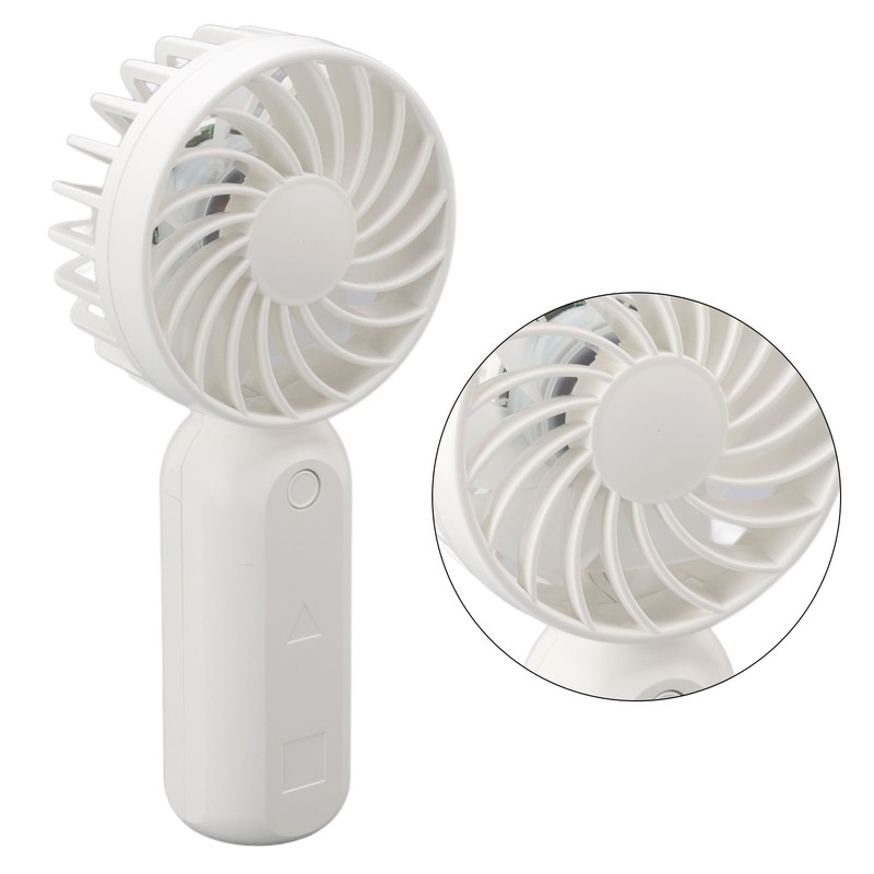 Handheld Fan 5V 3 Levels Wind Adjustment USB Charging Grille