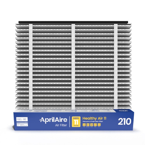 AprilAire 210 Replacement Filter for AprilAire Whole House Air Purifiers - MERV 11, Clean Air & Dust, 20x25x4 Air Filter (Pack of 1)
