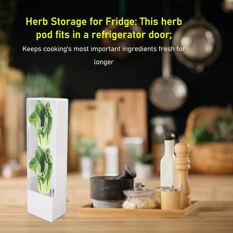 Aoveew Herb Savor Pod Freshes Herb Keeper Container Preserve your