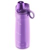 Pogo BPA-Free Plastic Water Bottle with Chug Lid, Purple, 32