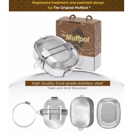 Muffpot The Muffpot Stainless Steel Food Warmer For Snowmobiles, ATV's, UTV's and More