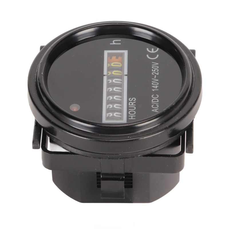 Round Hour Meter Professional High Accuracy 140‑ AC DC Mechanical