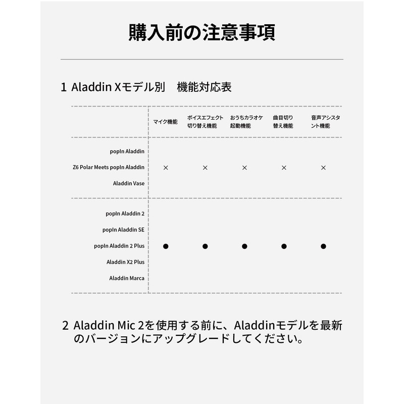 Aladdin Mic 2 Aladdin X Pop-In Aladdin Karaoke Equipment Home