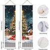 AHANDMAKER 2 Tapestries With Christmas Theme. Christmas Tree Long Vertical