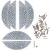 Metal Heel Plates 3 Pairs Sole Repair Kit with Screw