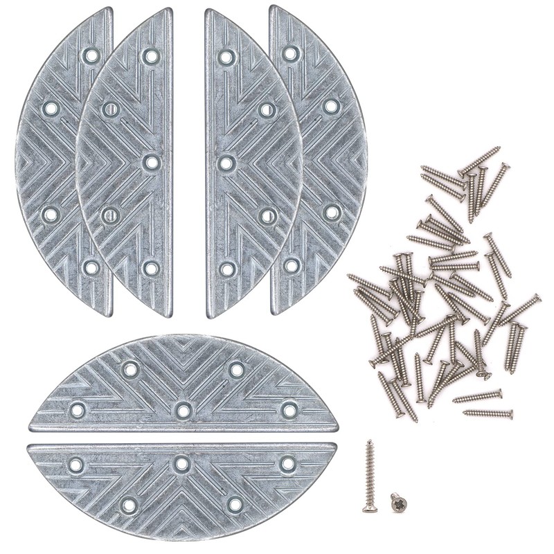 Metal Heel Plates 3 Pairs Sole Repair Kit with Screw