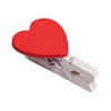 Rayher Mini Wooden Pegs with Heart, Wood, 2.5 cm, Pack