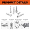 ESHASFY 360PCS Self Drilling Screws Assortment Kit, 410 Stainless Steel