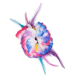 Boland 52381 - Haaranstecker Hibiskus, Einheitsgröße, Mehrfarbig, Haarzubehör, Accessoire, Tropical, Sommer, Beach, Mottoparty, Garten Party, Beach Party, Karneval