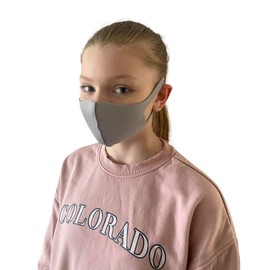 Washable Reusable Kids Grey Face Mask Dustproof Mouth Cover Covering For Boys Girls Children Outdoors Indoors Cycling Ski Protection