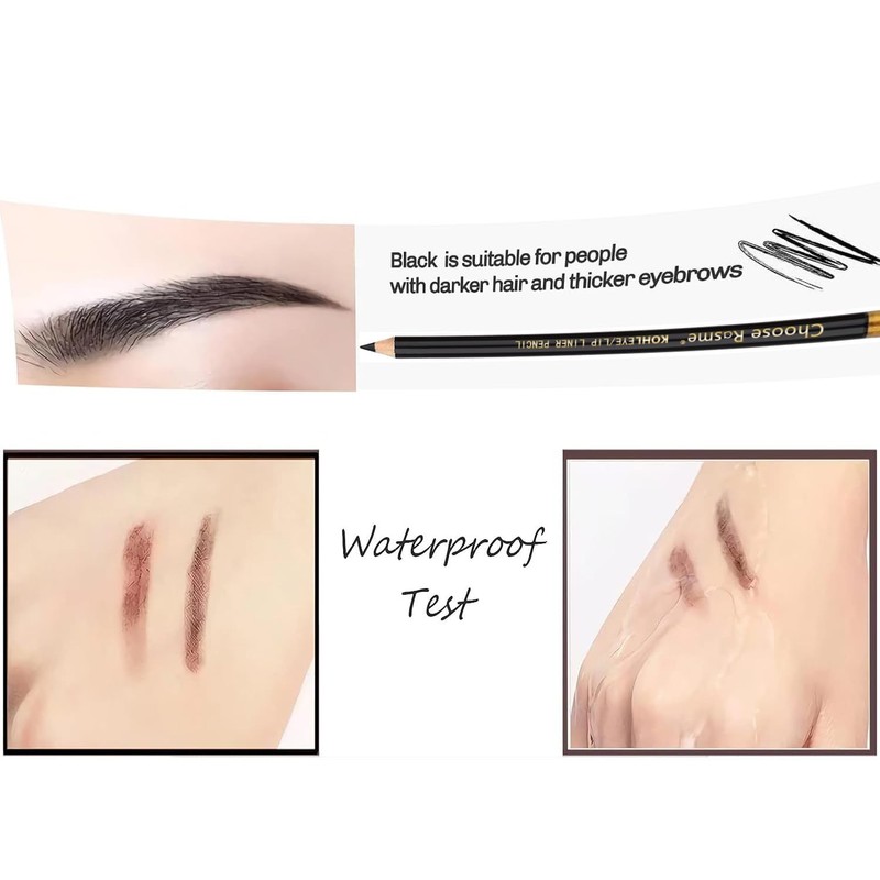 3Pcs Eyeliner Pencils With Sharpener Head Waterproof Professional Makeup Beauty