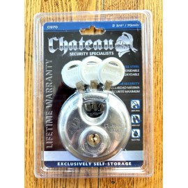 Chateau Storage Security Lock Chateau C-970 New with Three Keys 2 3/4" 70mm