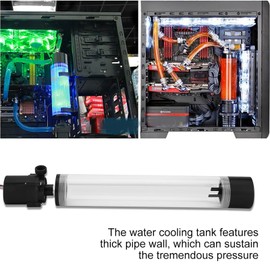 Water Cooling Pumpe Reservoir Combo, Acrylic DIY Water Cooling Reservoir, PC Water Pump for Computer PC CPU Water Cooling (300mm)