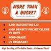 5 Gallon Bucket with Easy On/Off Ratcheting Lid - 6