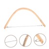 jojofuny Woodworking Coping Saw Bow Saw Hand Steel Bamboo Comfortable