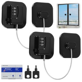 2 Pack Fridge Locks for Kids with Combination, Heavy Duty Refrigerator Locks for Adults for Fridge, Cabinets, Window, Drawers and Child Safety Cabinet Lock, Strong Non-Marking Adhesive No Drilling