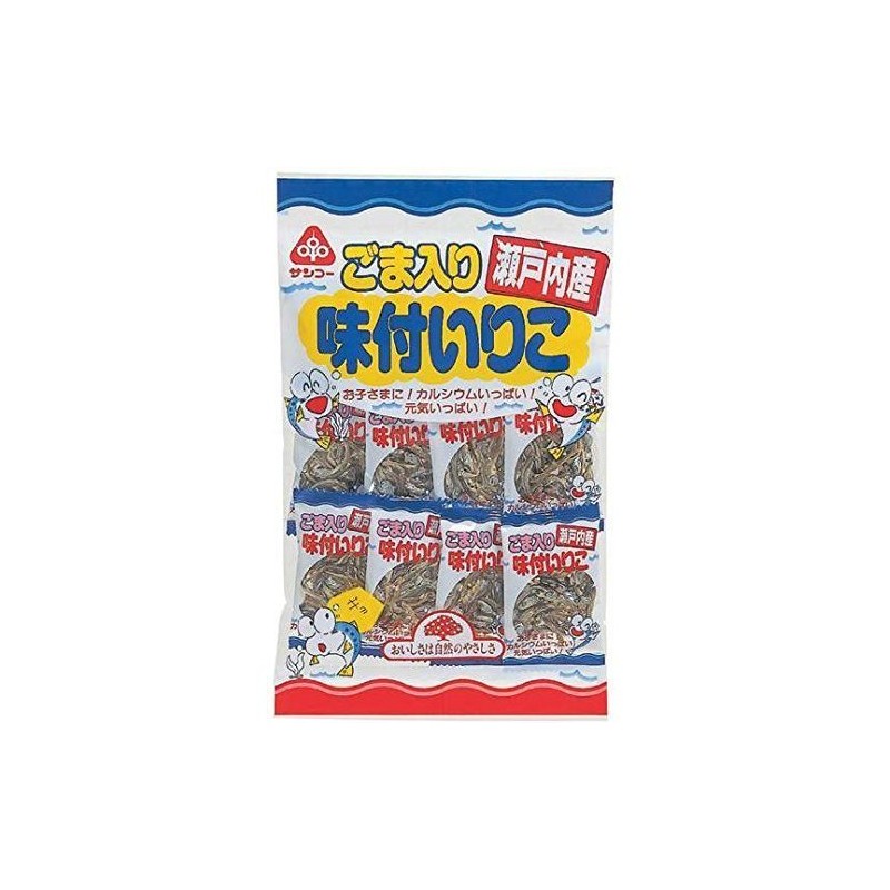Sanko Seasoned Sesame Serrated Rico, 1.1 oz (30 g)