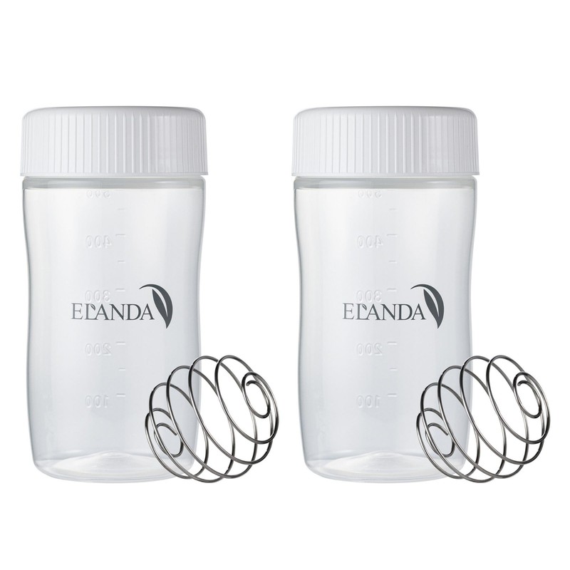 ELANDA Protein Shaker Bottle with Blenderball, 16.9 fl oz (500
