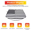 Ynei Foldable Windshield American Flag Sun Shade Custom Fits Corvette