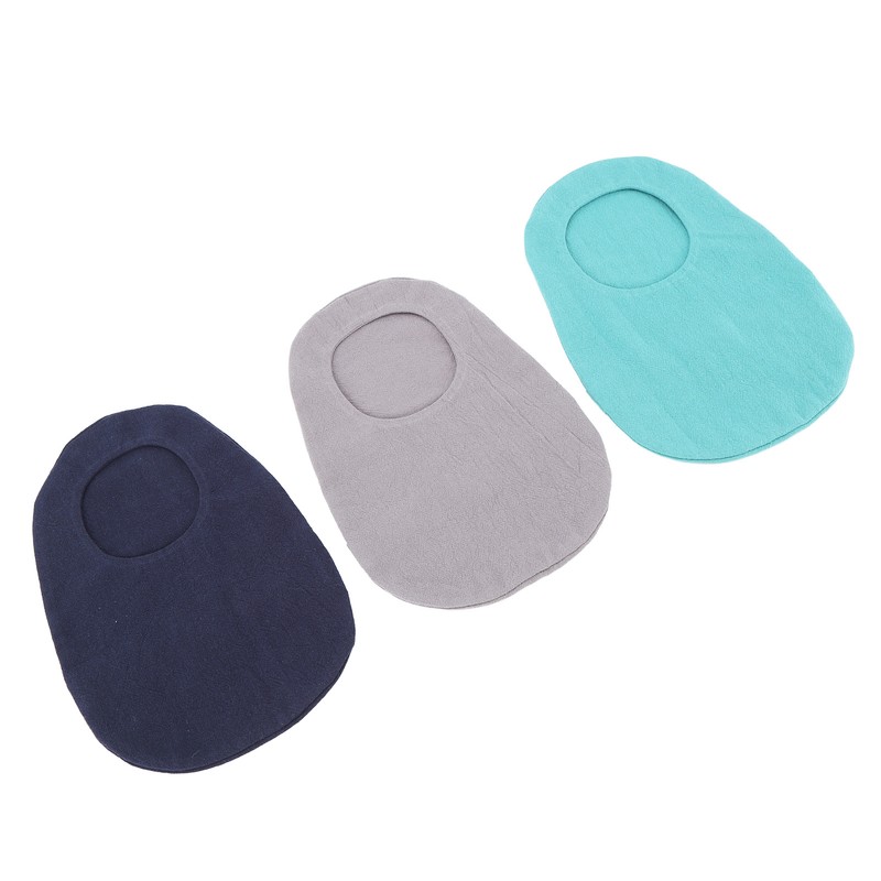 3pcs Ostomy Bag Cover Washable Detachable Dust Proof Mixed Colors