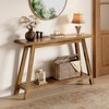 Welfuturer 47.2" Farmhouse Console Table with 2-Tier Open Storage