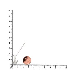 Schöner-SD Necklace with Pendant Small Angel 925 Silver Guardian Angel Pendant with Chain, Silver