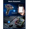 Bluetooth V5.3 FM Transmitter Adapter, FM Transmitter for Car, Bluetooth