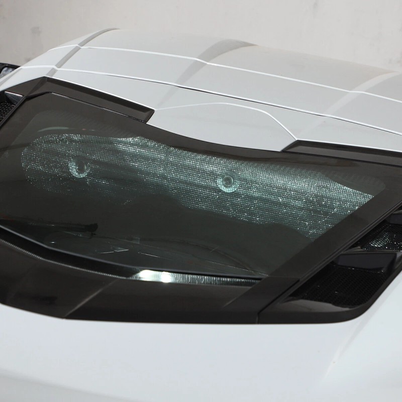 car-attention Rear Windshield Black Silver Privacy Shade Sunshade For Corvette